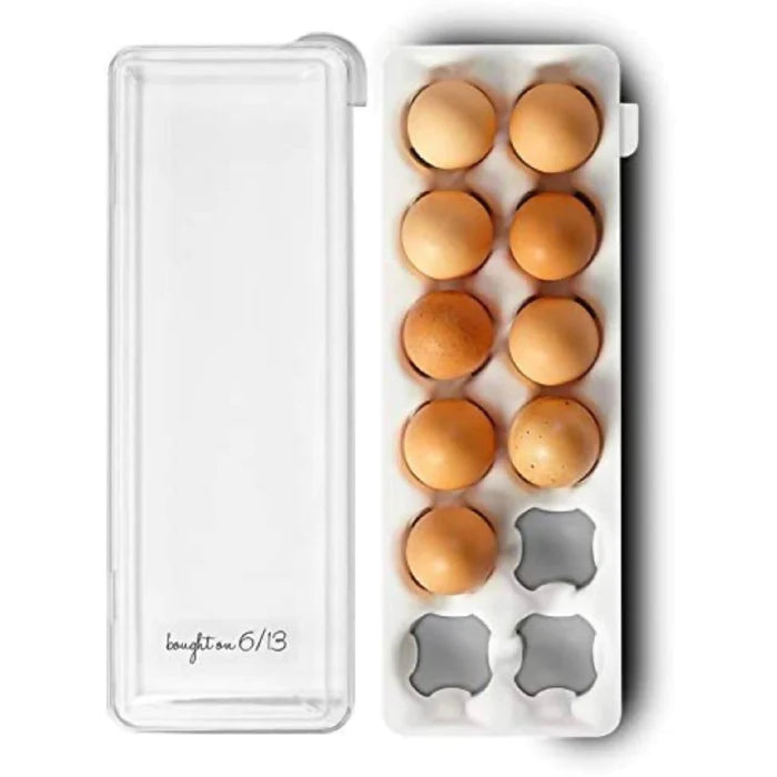 Caja Organizadora para 12 huevos con tapa