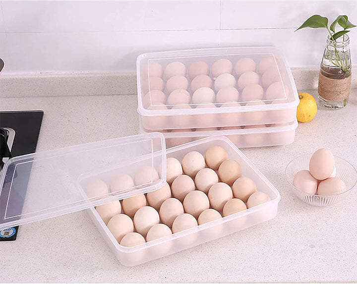 Caja organizadora para 24 huevos