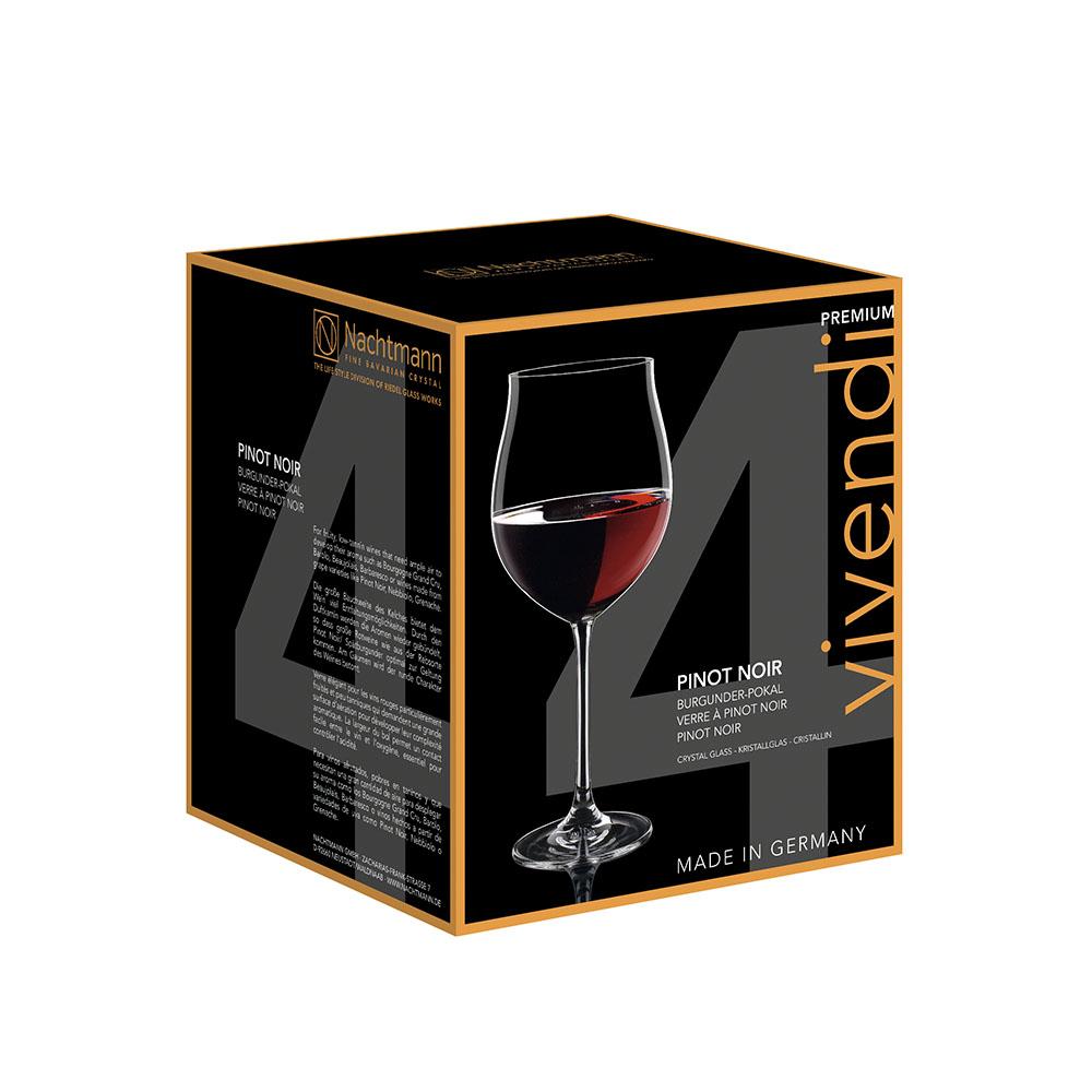 Set 4 Copas Vino Tinto Vivendi Pinot Noir