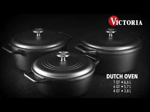 Olla de Hierro Fundido Dutch Oven de 5,7 Litros Esmaltada