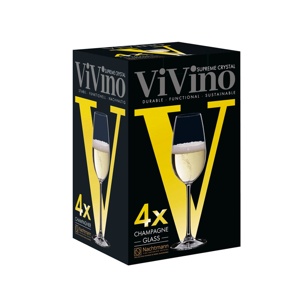 Set 4 Copas ViVino Champagne