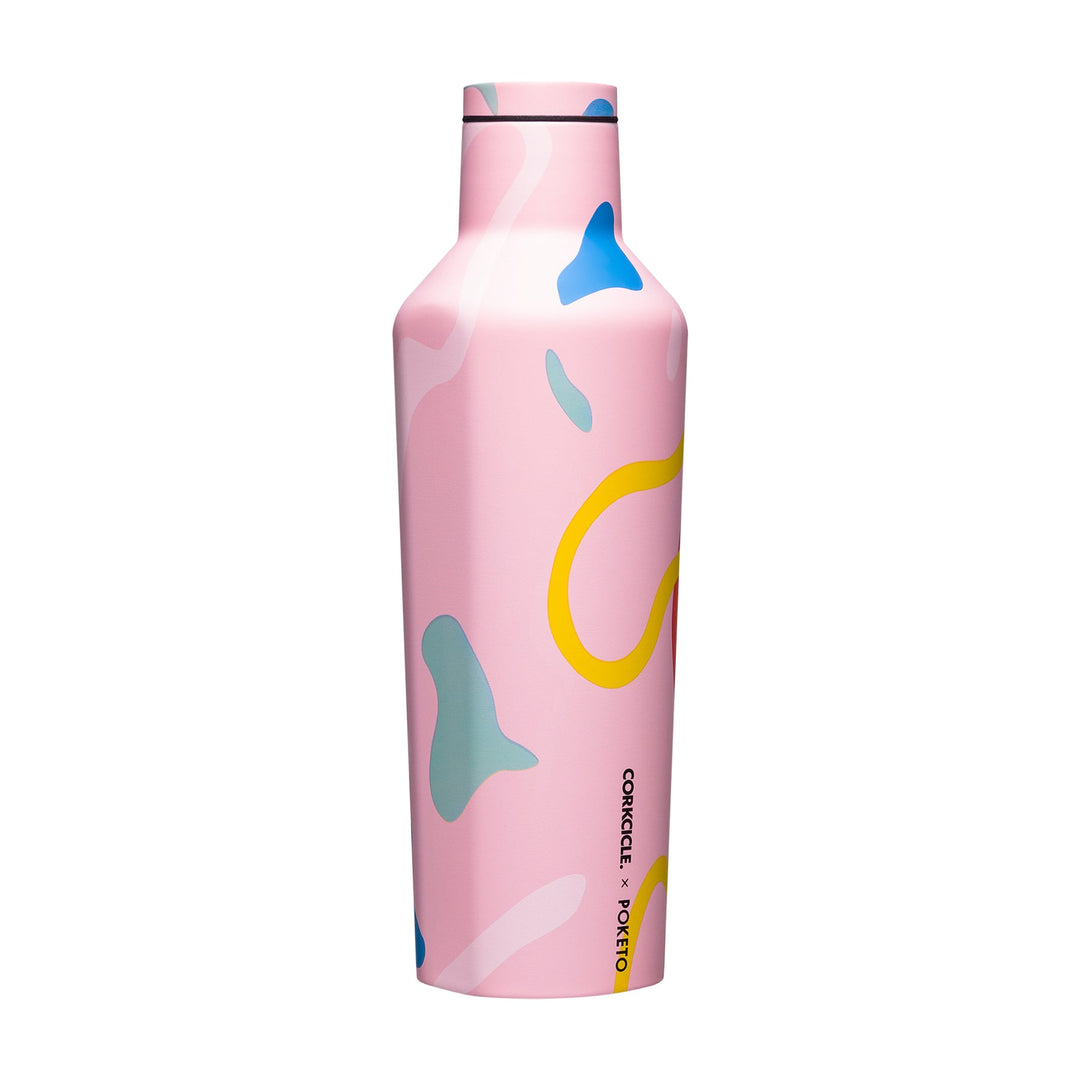 Botella de agua Térmica 475ml Poketo Pink Party Corkcicle