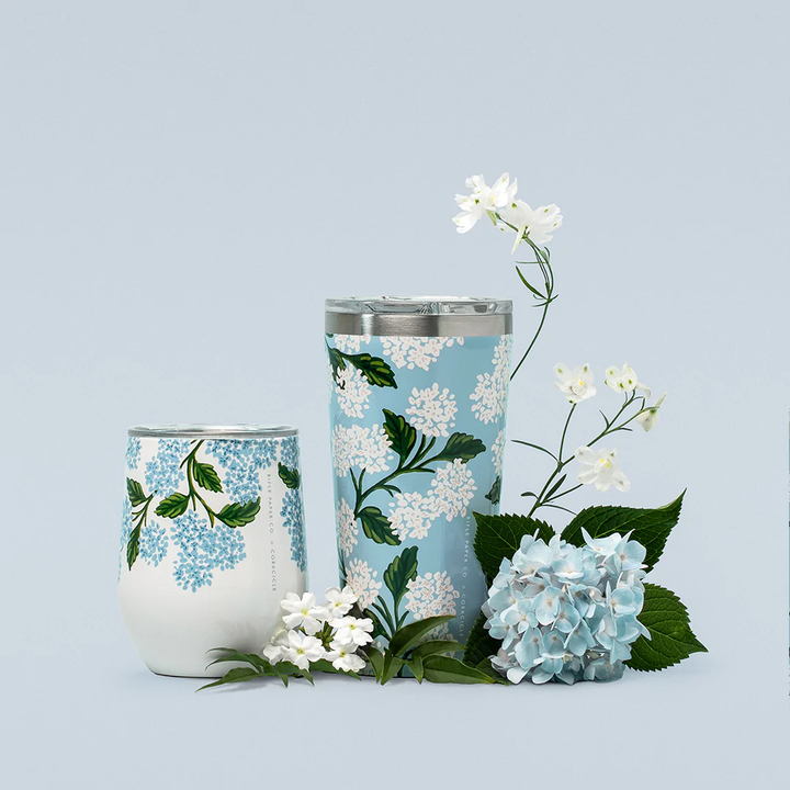 Vaso Térmico 475ml Paper Gloss Blue Hydrangea